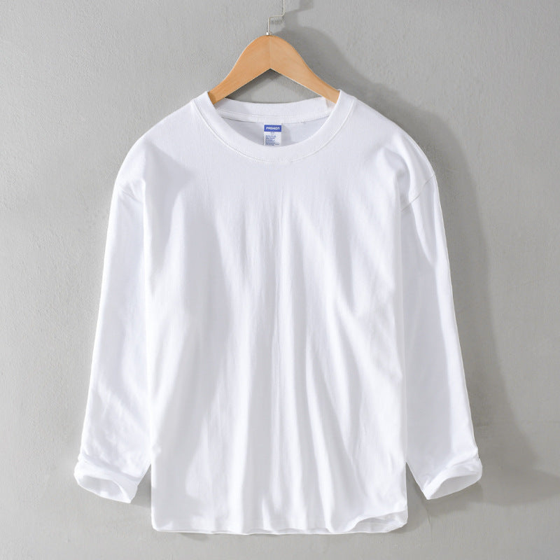 Unisex Langärmliges Premium-Basics-Langarmshirt aus Baumwollmix mit Rundhalsausschnitt Nord Taschen