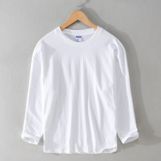 Unisex Langärmliges Premium-Basics-Langarmshirt aus Baumwollmix mit Rundhalsausschnitt Nord Taschen