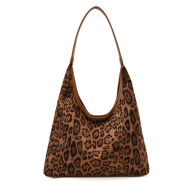 Damen elegante Hobo-Tasche aus hochwertigem Kunstleder mit attraktivem Leopardenmuster Nord Taschen