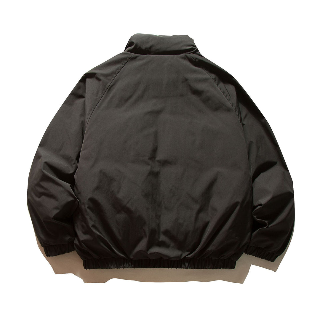 Herren Wattierter Boxy-Bomber mit hohem Stehkragen und elastischem Saum Nord Taschen
