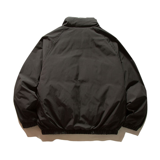 Herren Wattierter Boxy-Bomber mit hohem Stehkragen und elastischem Saum Nord Taschen