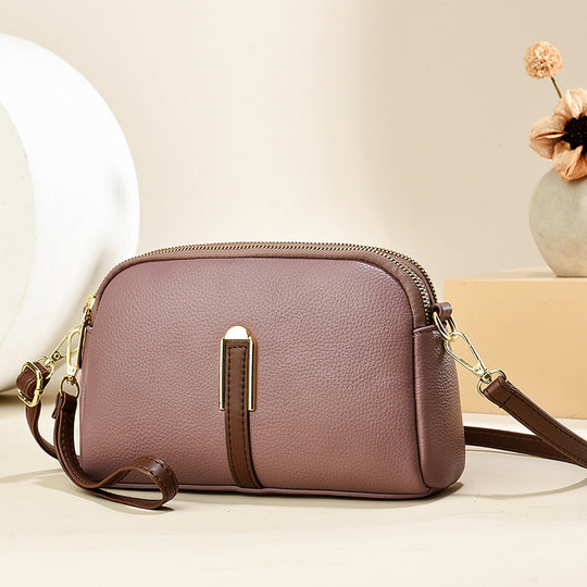 Damen Umhängetasche mit eleganter Lederstruktur und abnehmbarem Schulterriemen Nord Taschen