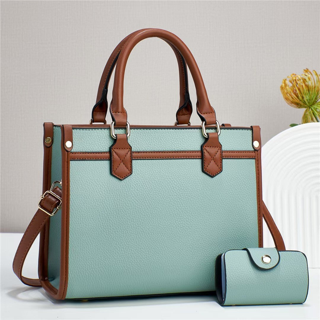 Damen elegante Handtasche mit praktischen Fächern und abnehmbarer Clutch Nord Taschen