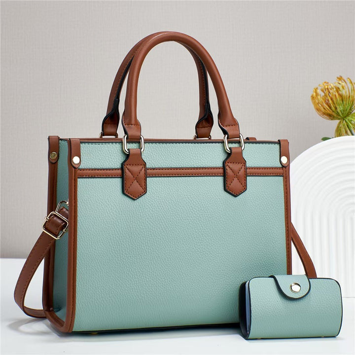 Damen elegante Handtasche mit praktischen Fächern und abnehmbarer Clutch Nord Taschen