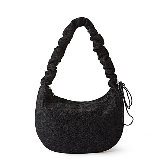 Damen Umhängetasche im eleganten Faltendesign mit speziellem Tragegriff Nord Taschen