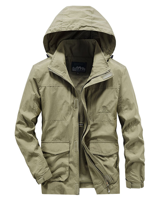 Herren Robuste Wetterjacke mit praktischen Taschen Nord Taschen