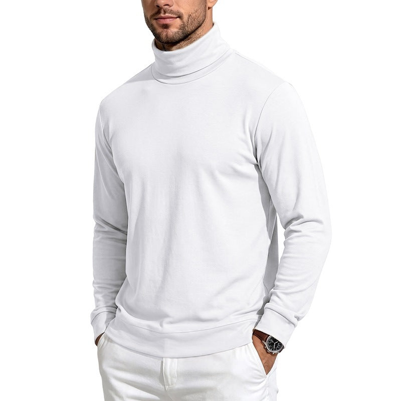 Herren Feiner Rollkragenpullover aus Baumwollmischung mit schmaler Passform Nord Taschen