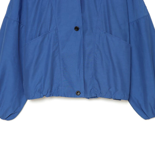 Damen Leichte Cropped-Übergangsjacke mit hohem Stehkragen, tailliertem Kordelzug und aufgesetzten Taschen Nord Taschen