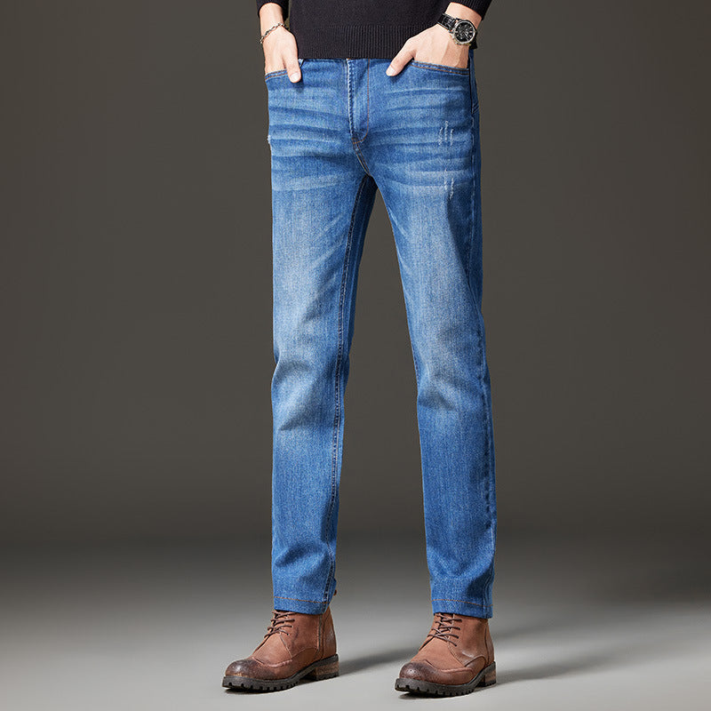 Herren Jeans im geraden Schnitt aus Stretch-Denim mit klassischem fünf‑Taschen‑Schnitt Nord Taschen