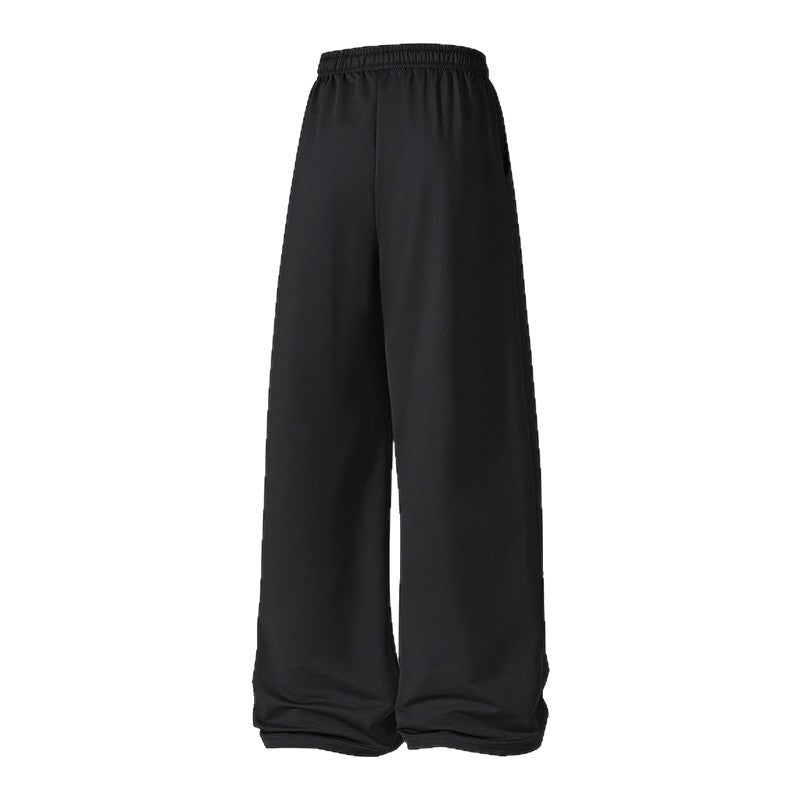 Damen Weite Palazzo-Hose mit elastischem Tunnelzugbund und fließender Satinoptik Nord Taschen