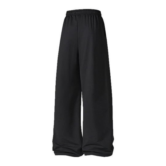 Damen Weite Palazzo-Hose mit elastischem Tunnelzugbund und fließender Satinoptik Nord Taschen