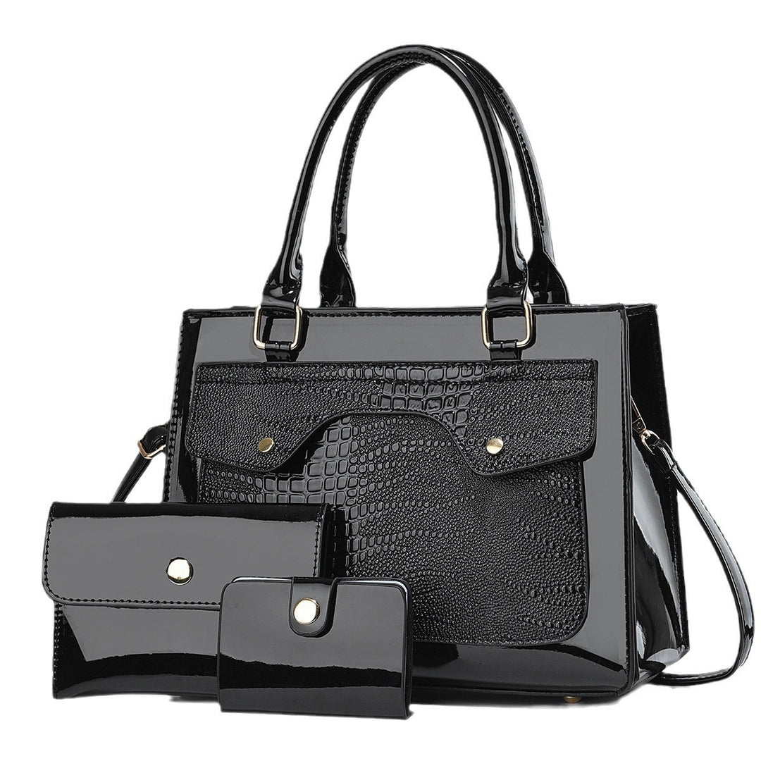 Damen elegante Handtasche mit strukturiertem Mustermix Nord Taschen