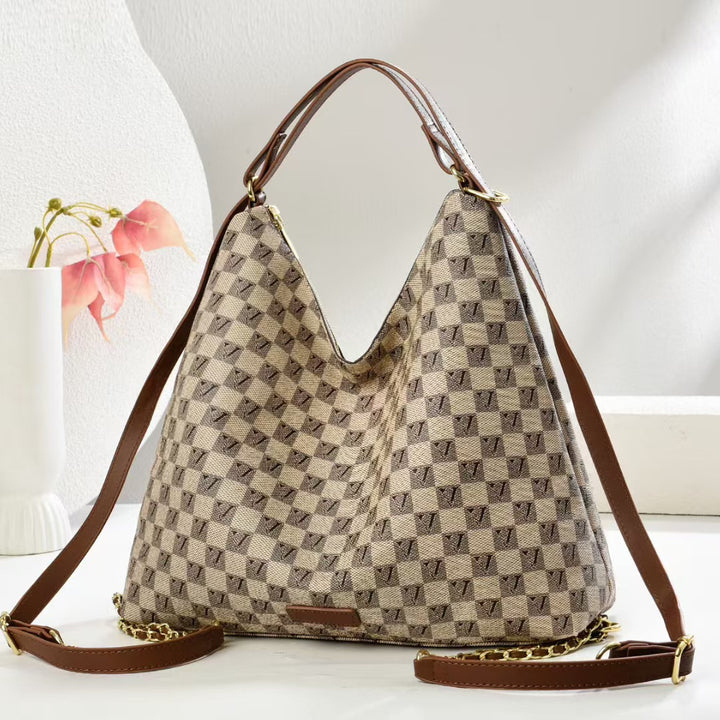 Damen elegante Umhängetasche mit strukturiertem geometrischem Design Nord Taschen