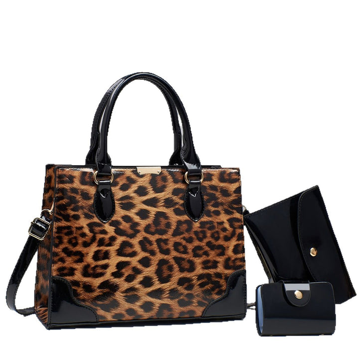 Damen elegante Handtasche mit animalischem Muster Nord Taschen