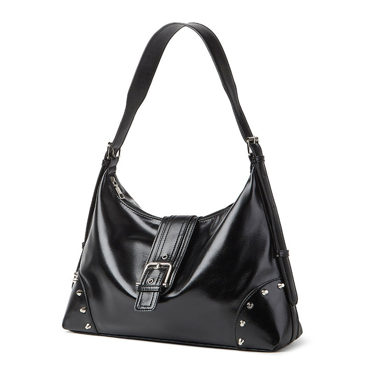 Damen Tasche mit dekorativen Nieten und elegantem Schnallenverschluss Nord Taschen