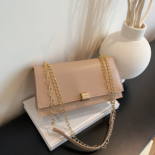 Damen elegante Umhängetasche mit goldenen Kettenakzenten Nord Taschen