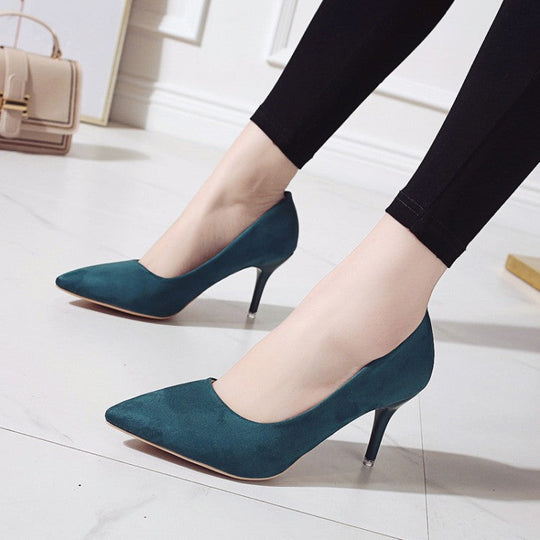 Damen nan spitze Court-Pumps mit schlankem Stilettoabsatz und gepolsterter Komfortinnensohle