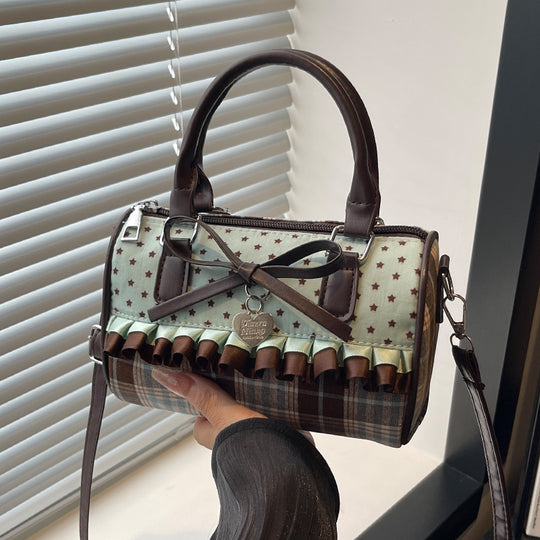 Damen modische Handtasche mit verspieltem Rüschendesign und charmanten Details Nord Taschen