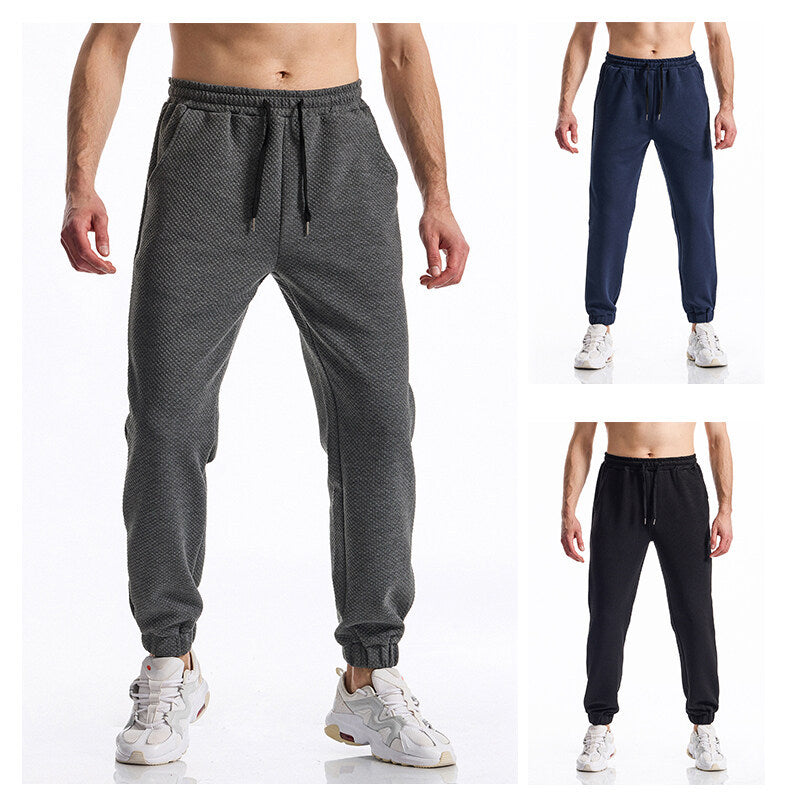 Herren Texturierte Jogginghose mit elastischem Bund, Tunnelzug und gebündeltem Beinabschluss Nord Taschen
