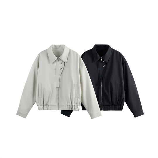 Unisex Leichter Blouson mit Umlegekragen, verdecktem Reißverschluss und elastischem Saum Nord Taschen