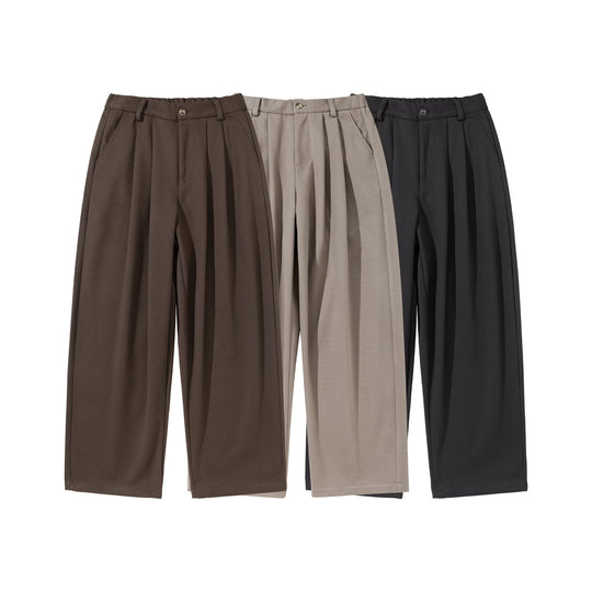 Damen Hochtaillierte Culotte-Hose mit Bundfalten und elastischem Rückenteil Nord Taschen