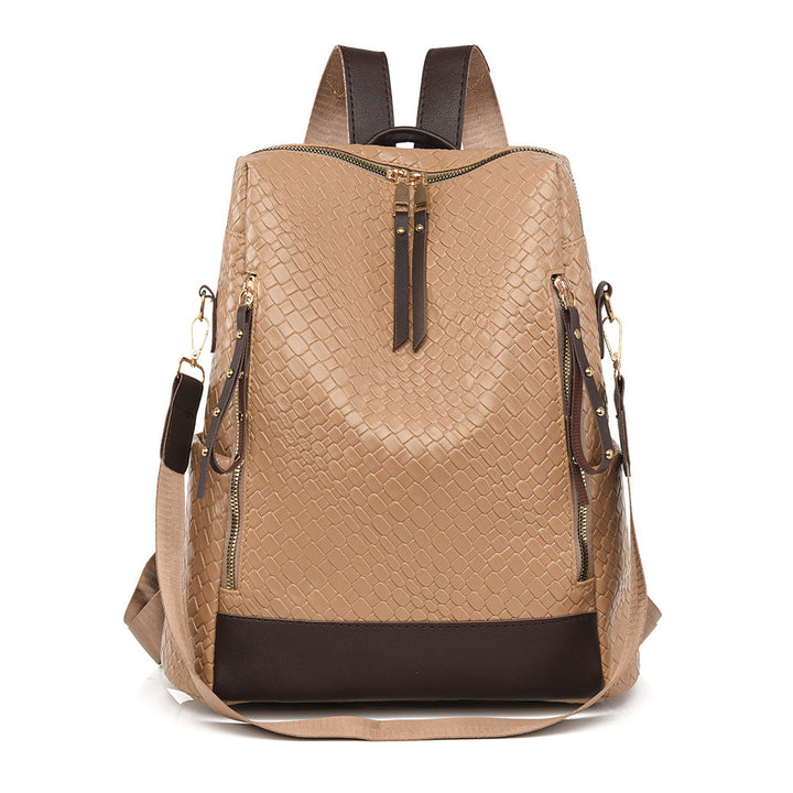 Damen eleganter Rucksack mit trendigem Schlangenleder-Design Nord Taschen
