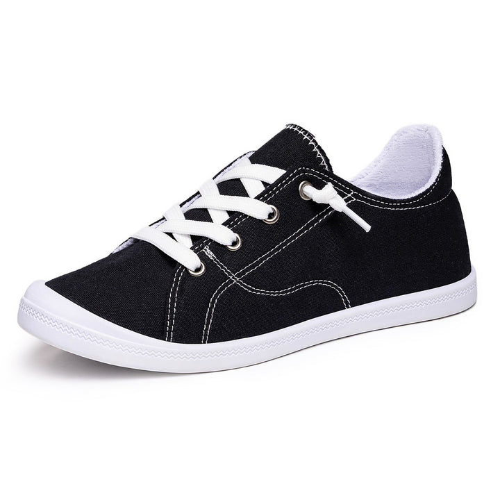Damen Bequeme Canvas Sneakers mit atmungsaktiver Innensohle