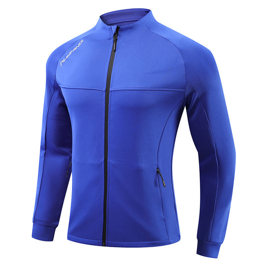 Herren Lauf-Trainingsjacke mit windabweisendem Stretch, Slim-Fit und Reißverschlusstaschen Nord Taschen
