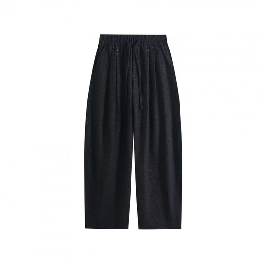 Damen Weite Culotte-Hose mit elastischem Bund und Tunnelzug Nord Taschen