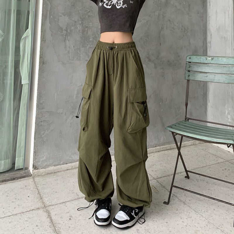 Damen Cargo-Hose mit weitem Schnitt und praktischen Taschen