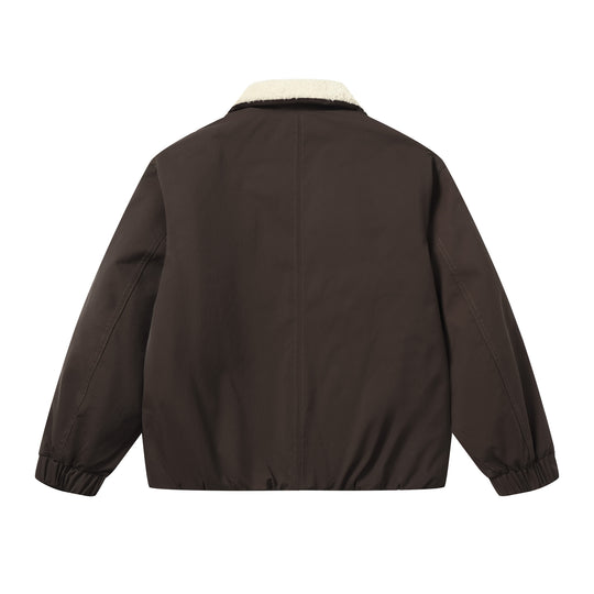 Herren Kurzblouson mit Sherpa-Kragen und Utility-Taschen Nord Taschen