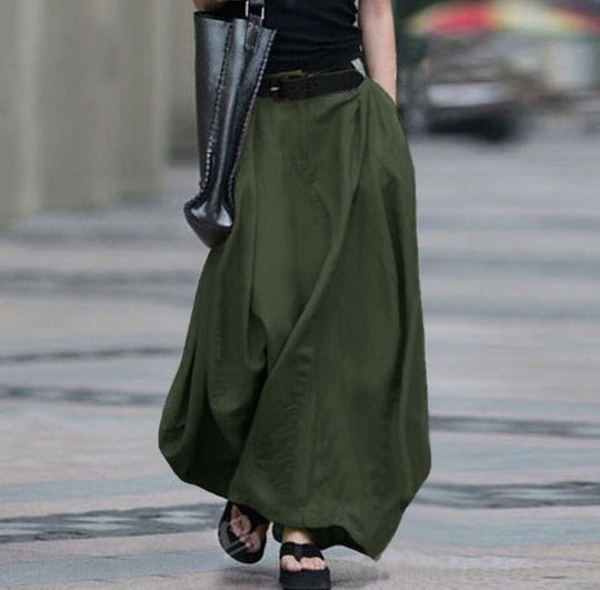 Damen Maxirock mit fließendem Schnitt und elegantem Fall Nord Taschen