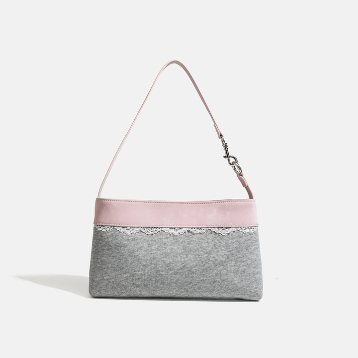 Damen Umhängetasche mit femininem Spitzenakzent und feinem Kunstleder Nord Taschen