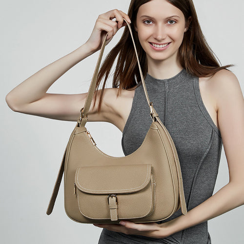 Damen Hobo-Tasche mit abnehmbarem Schulterriemen und zwei praktischen Fächern Nord Taschen