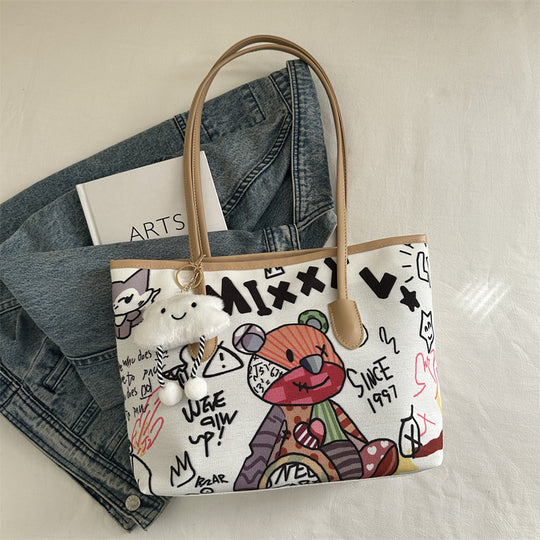 Damen Tote Bag mit fantasievollem Raumfahrtmotiv Nord Taschen