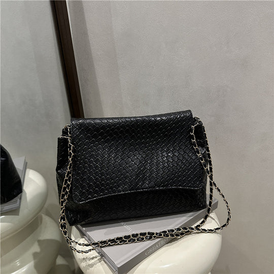 Damen Schultertasche aus hochwertigem geflochtenem Leder Nord Taschen
