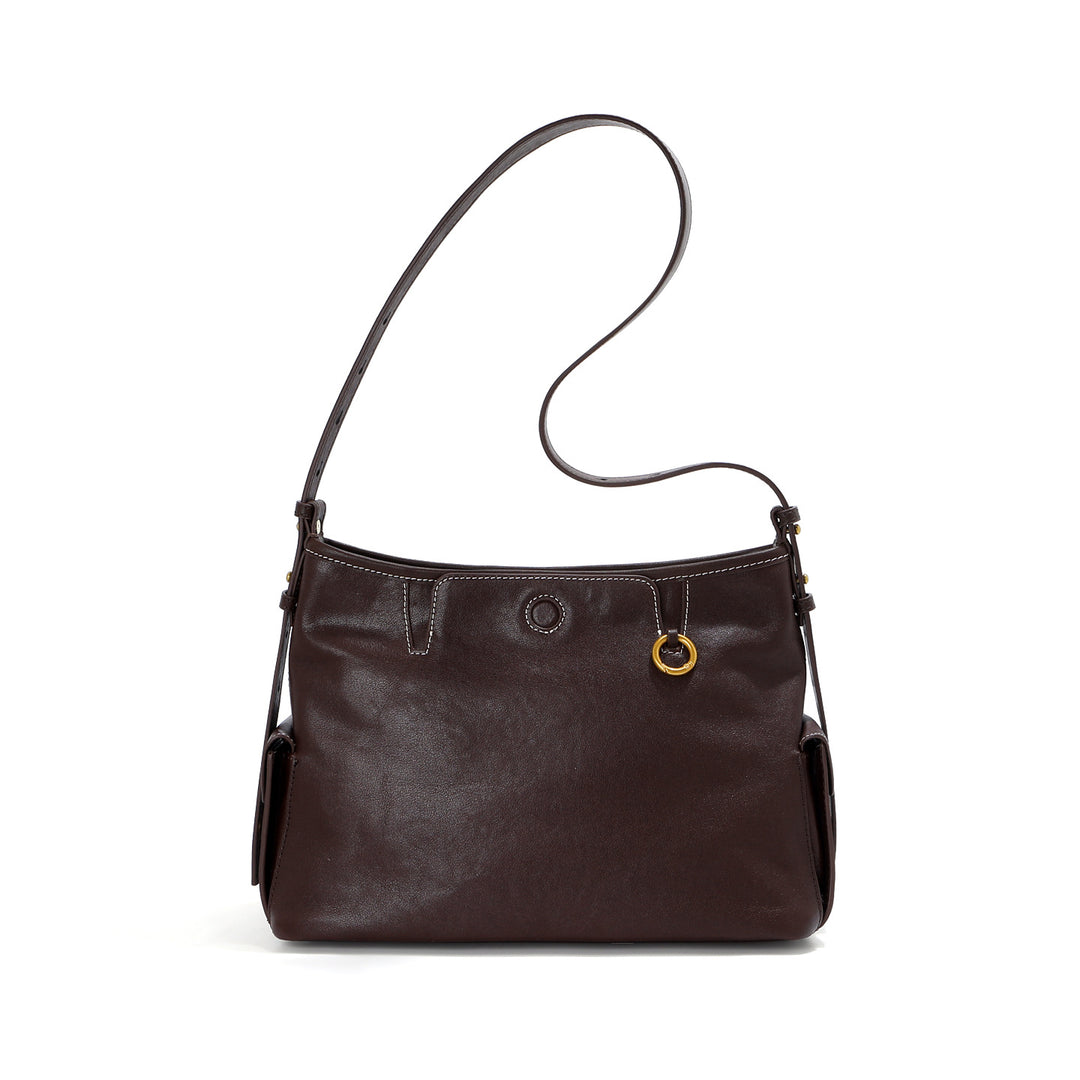 Damen handliche Schultertasche mit eleganten Strukturen Nord Taschen