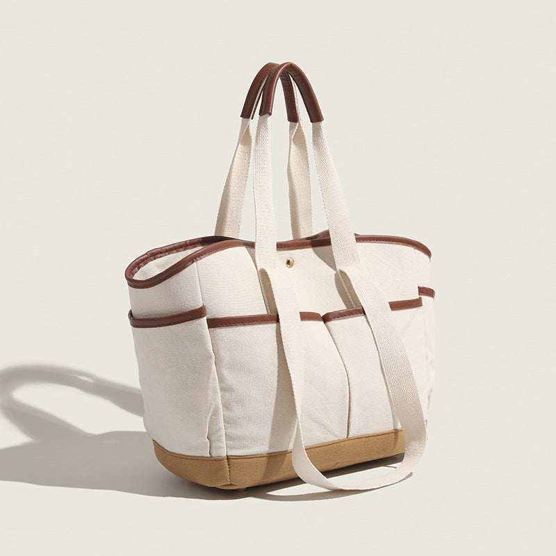 Damen Tragetasche mit robustem Faltendesign und hochwertigen Lederakzenten Nord Taschen