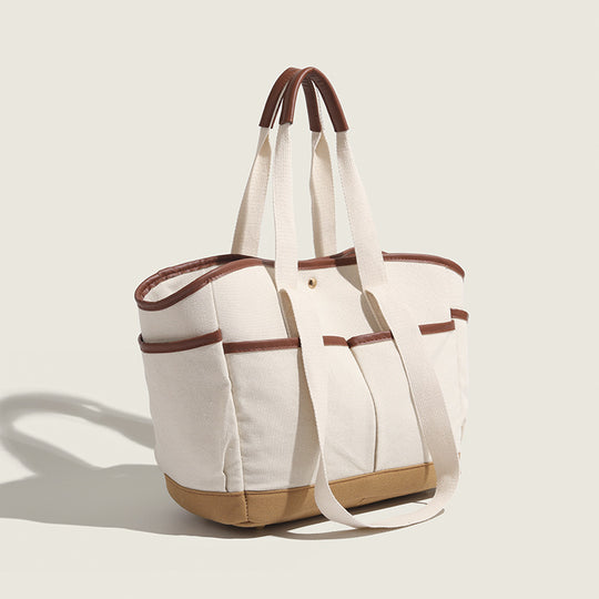 Damen Tragetasche mit robustem Faltendesign und hochwertigen Lederakzenten Nord Taschen