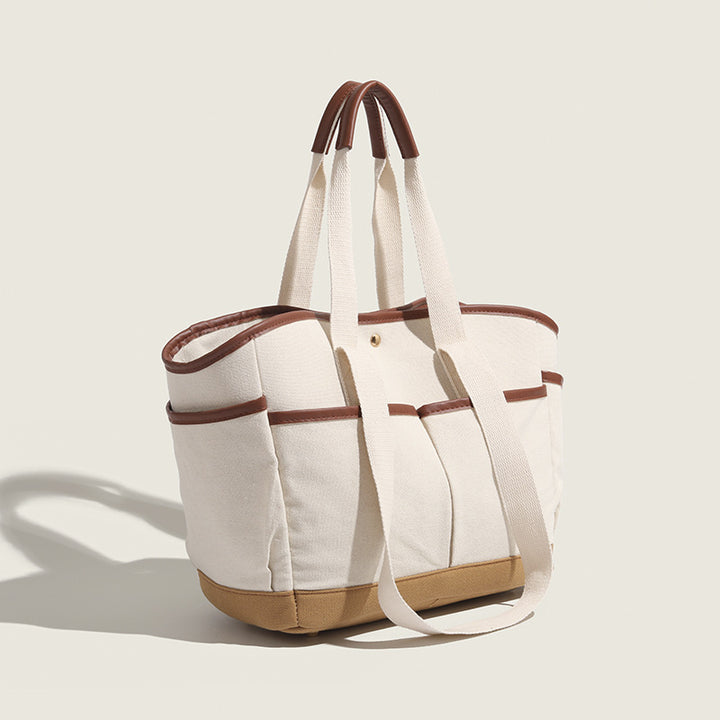 Damen Tragetasche mit robustem Faltendesign und hochwertigen Lederakzenten Nord Taschen