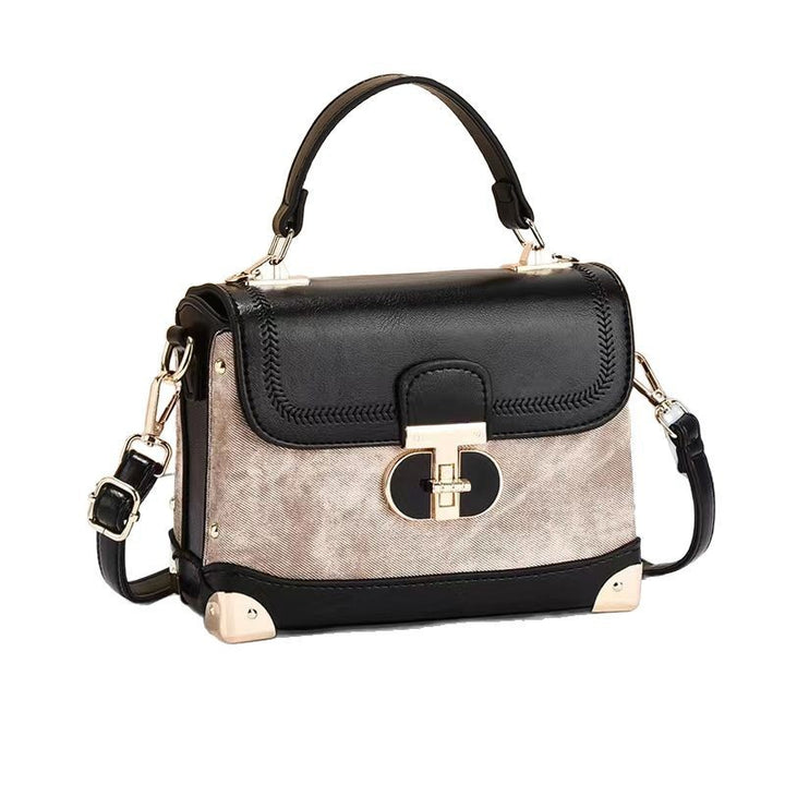 Damen Designer-Handtasche mit elegantem Klappenverschluss und stilvollem Haltegriff Nord Taschen