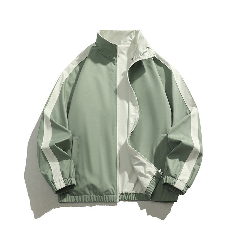 Herren sportliche Übergangsjacke mit elastischen Bündchen und praktischen Reißverschlusstaschen