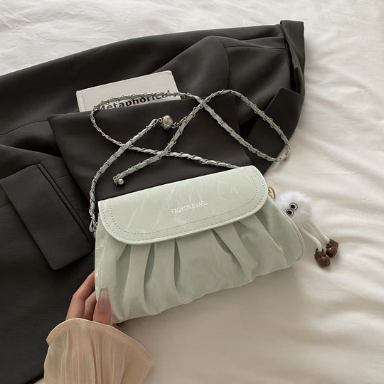 Damen modische Clutch-Tasche mit plissiertem Design Nord Taschen