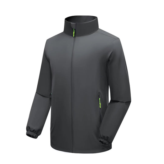 Herren Leichte Softshell‑Regenjacke mit hohem Stehkragen und winddichter Mikrofaserschale Nord Taschen