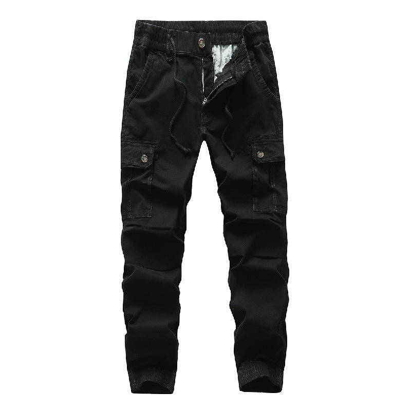 Herren Funktionale Cargo-Joggerhose im Urban-Workwear-Stil mit Kordelbund und Klapptaschen Nord Taschen