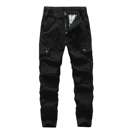 Herren Funktionale Cargo-Joggerhose im Urban-Workwear-Stil mit Kordelbund und Klapptaschen Nord Taschen