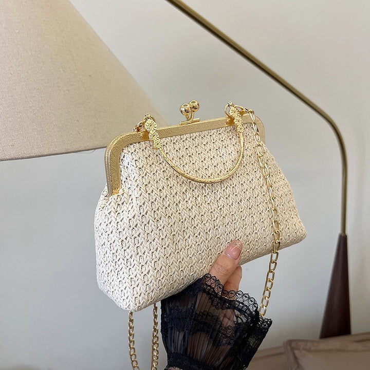 Damen elegante Handtasche im Makramee-Stil Nord Taschen