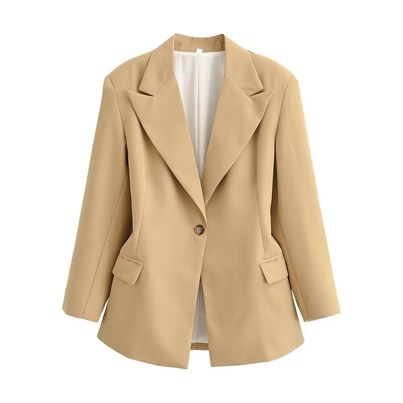 Damen Oversize-Blazer mit markantem Revers und leicht taillierter Silhouette Nord Taschen