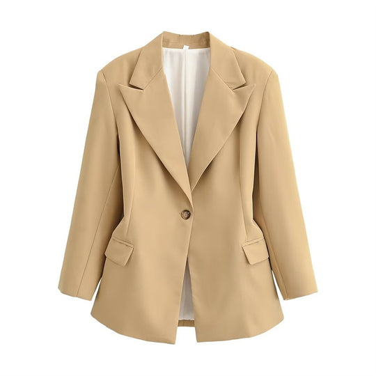 Damen Oversize-Blazer mit markantem Revers und leicht taillierter Silhouette Nord Taschen