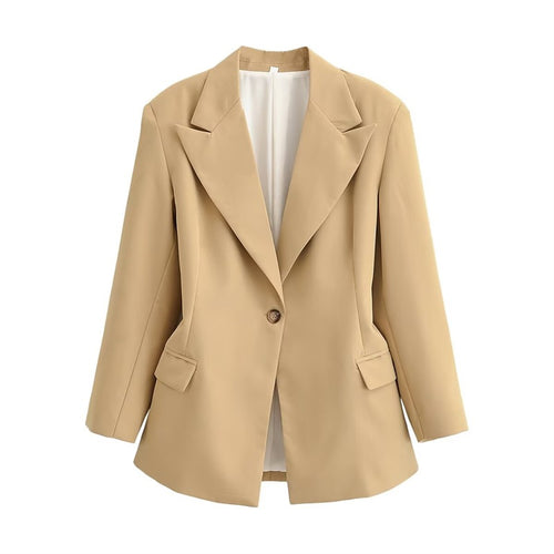 Damen Oversize-Blazer mit markantem Revers und leicht taillierter Silhouette Nord Taschen